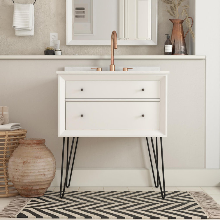 Dorel Living Tribecca 30" WallMounted Single Bathroom Vanity Set